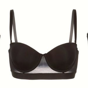 Lively The Smooth Strapless Black Bra 32DDD with removable straps